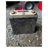 Vintage Automotive Steering Wheel and AM Radio Combo