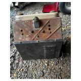 Vintage Automotive Steering Wheel and AM Radio Combo