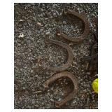 Collection of Rustic Garden Decor with Horseshoes and Stars