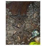 Collection of Rustic Garden Decor with Horseshoes and Stars