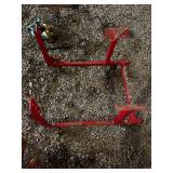 Collection of 6 Heavy Duty Adjustable Jack Stands in Red and Blue