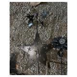 Collection of Metal Garden Stake Ornaments
