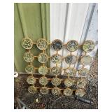 Lot of Metal Basket, Grill Tray, and Trivet Set