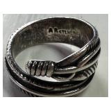 Sterling Silver Wrapped Artisan Ring