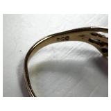 10k Gold Rose Ring with Floral Design