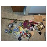 Collection of Boy Scouts Memorabilia with Feathers and Books