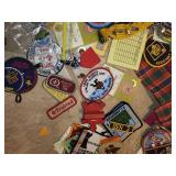 Collection of Boy Scouts Memorabilia with Feathers and Books