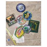 Collection of Boy Scouts Memorabilia with Feathers and Books