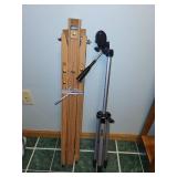 Wooden Folding Easel and MX 600 Tripod Set