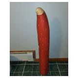 Hand-Carved Santa Claus Wooden Statue