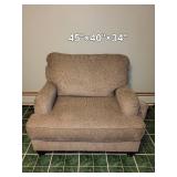 Used Armchair with Textured Upholstery