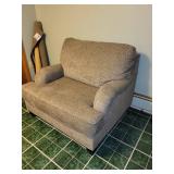 Used Armchair with Textured Upholstery
