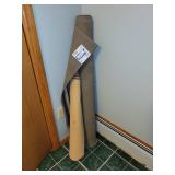 Striped Area Rug with Gray and Beige Pattern