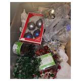 Large Collection of Holiday Wreaths, Pinecones, and Decor Items