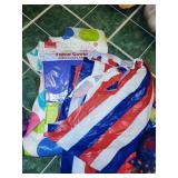 Large Collection of Patriotic Party Supplies and Decorations