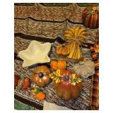 Assorted Fall Themed Decorations and Textiles