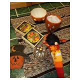 Assorted Fall Themed Decorations and Textiles