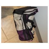 Collection of 5 Travel Bags and Suitcases including Camouflage Duffle and London Fog Suitcase