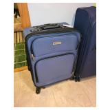 Collection of 5 Travel Bags and Suitcases including Camouflage Duffle and London Fog Suitcase