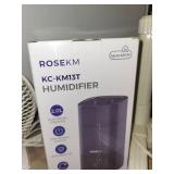 Set of 2 Holmes Fans and ROSEKM KC-KM13T Humidifier