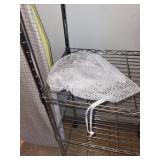 Ironing Board with Iron, Hamper, and Mesh Laundry Bag