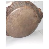 Collection of Decorative Bowls: Metal, Ceramic, and Wooden