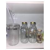 Collection of Home Decor Items with Framed Collage, Baskets, and Vases