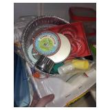 Assorted Kitchenware Collection Including Storage Containers and Baking Supplies