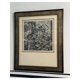 Set of 2 Framed Floral Artwork Pieces, Each Measuring 20x24