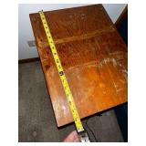 Used Wooden Nightstand with Open Shelf