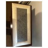 Framed Inspirational Quote Art with White Rustic Frame