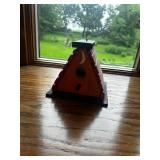 Set of 2 Decorative Wooden Birdhouses in Unique Designs