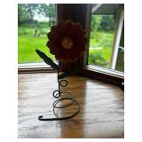 Decorative Rustic Basket with Assorted Home Decor Items