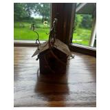 Decorative Rustic Basket with Assorted Home Decor Items