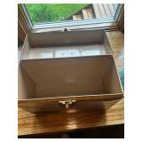 Vintage Perma-File Letter Box and Ball Blue Mason Jar