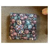 Collection of 5 Decorative Throw Pillows with Floral Designs