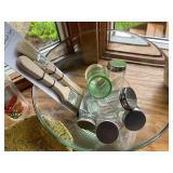 Collection of Various Kitchenware and Decorative Glass Items