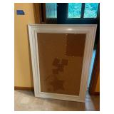 Large Framed Cork Bulletin Board