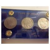United States Type Nickels Set. (A Rerun From Last Auction From A No Show Bidder)