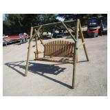 Log Patio Swing