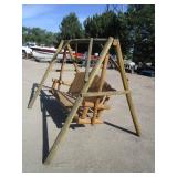 Log Patio Swing