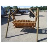 Log Patio Swing