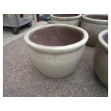 (5) 14" Stoneware Flower Pots