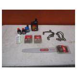 Chainsaw Bar, Chains, Chain Oil, 2 Cycle Oil