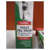 (4) Toilet Fill Valves, Flush Levers, Flapper