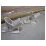 (2) Flag Poles & Mounts