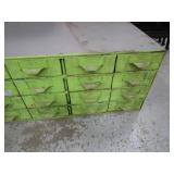24 Drawer Parts Cabinet 34"x18"x11"