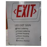 (2) Lighted Exit Signs