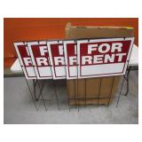 (5) For Rent Yard Signs