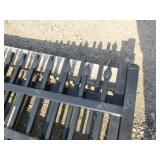 STEEL, ORNAMENTAL, DOUBLE DRIVE GATE - INSTALLED BUT REMOVED FROM SERVICE